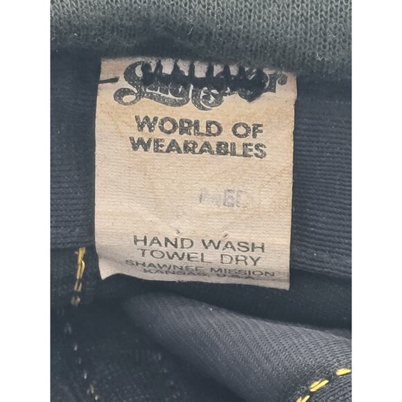 Vintage John Deere Fitted Medium Cap Hat Winter Ear Neck Flap‎ Black Swingster - Picture 9 of 12